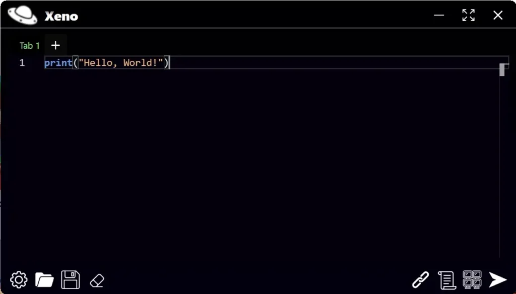 User Interface of Xeno Executor Latest Version