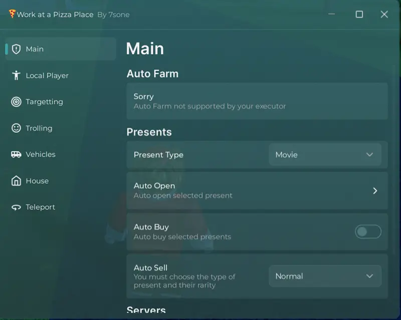 Best Script Work at a Pizza Place (7sone Hub) No Key
