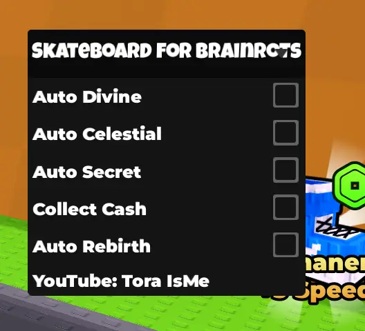 Tora ISME Script Skateboard For Brainrots - NO KEY