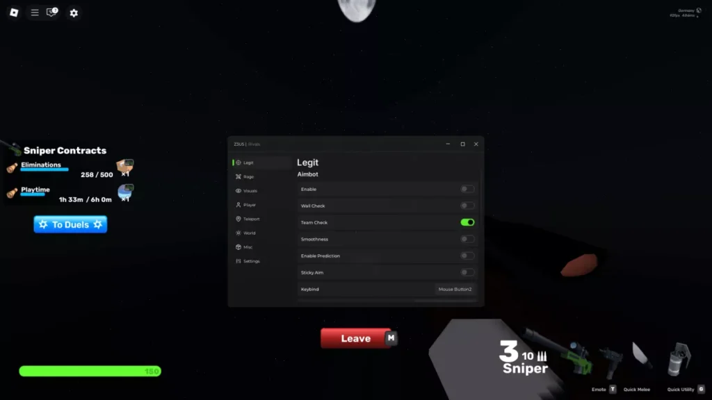 RIVALS Z3US Script | Silent Aim, Ragebot, Skin Changer, Device Spoofer