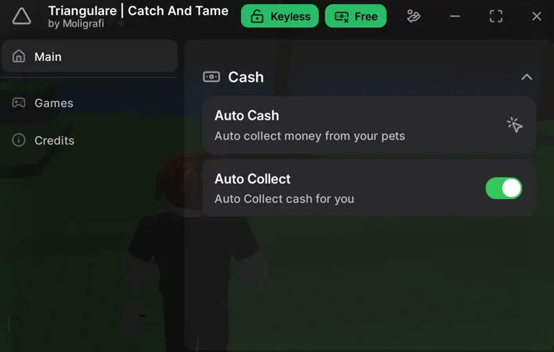 Triangulare Catch and Tame No Key Script